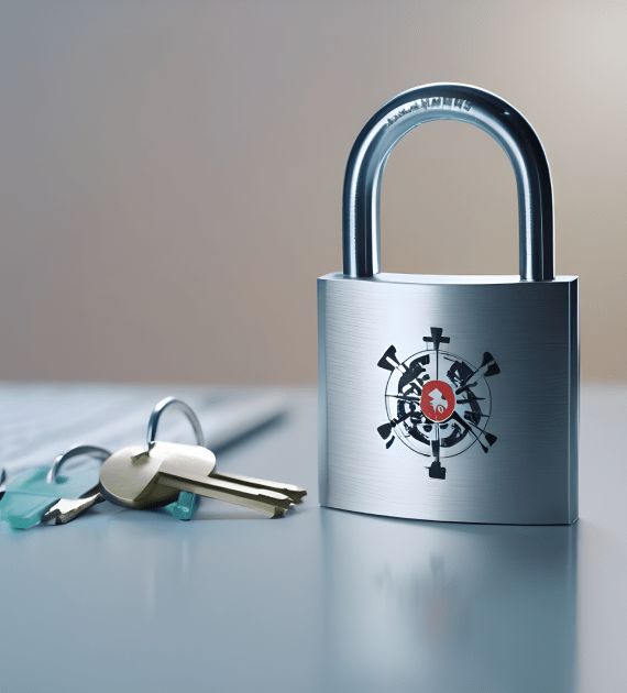 Schloss als Symbol für Datensicherheit